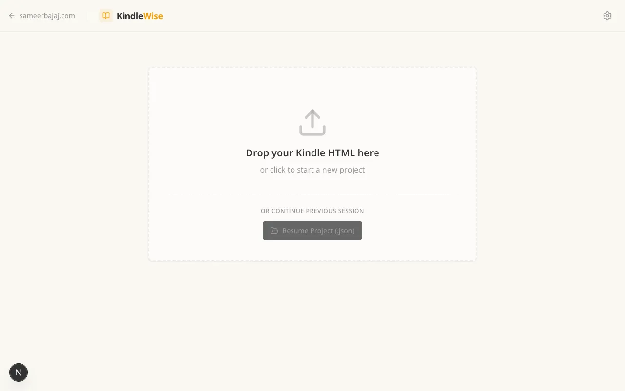 KindleWise — Organize Kindle Highlights & Export to Readwise screenshot
